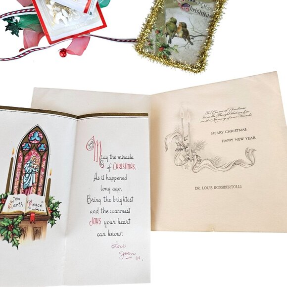Vintage Holiday Instant Collection Card Ephemera and Decor Bundle - Picture 7 of 14